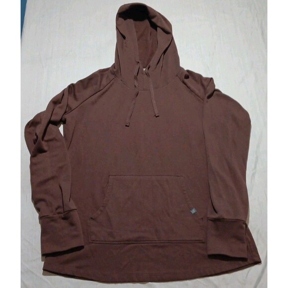 Free Fly Bamboo Hoodie Men's Large Brown Performance Pullover Kangaroo Pocket - Picture 1 of 5